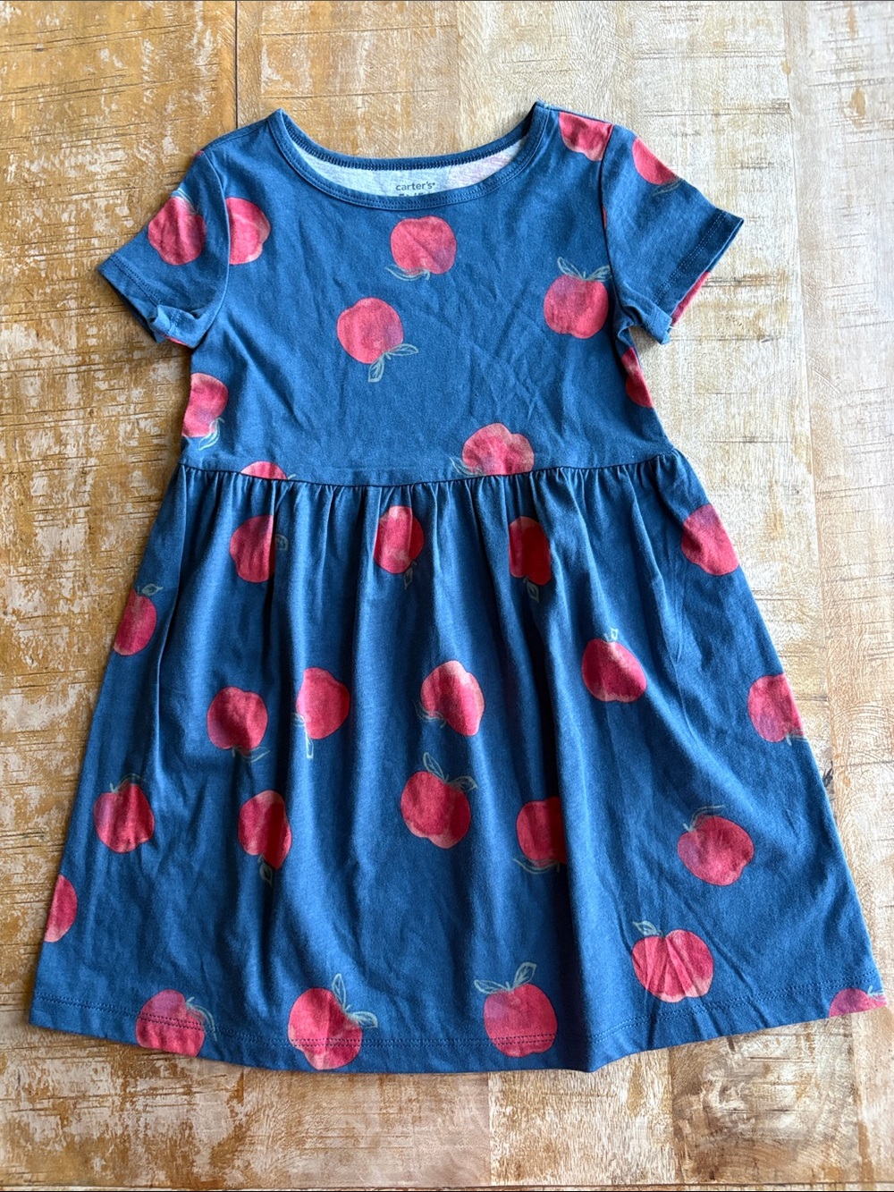 NWOT Carter's Dress with Apple Print 5t